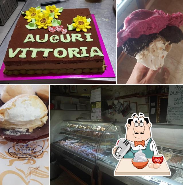 Caffetteria Pasticceria Gelateria Ciddini offre un'ampia varietà di dessert