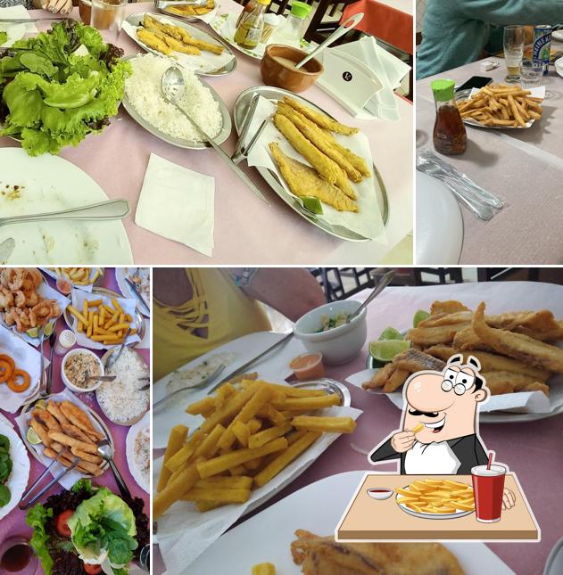 Batata frita em Restaurante Tchê do Peixe