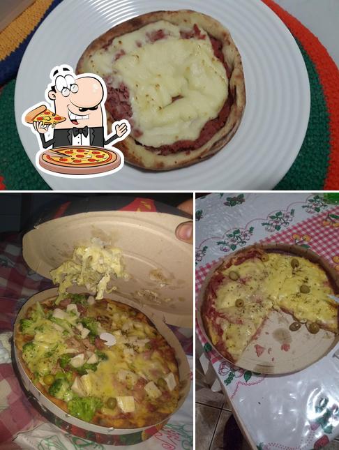 Experimente pizza no Pizzaria Brasil