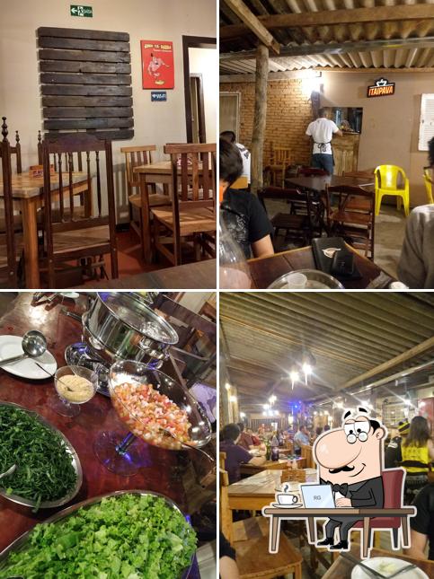 O interior do Pizza Bar Franca