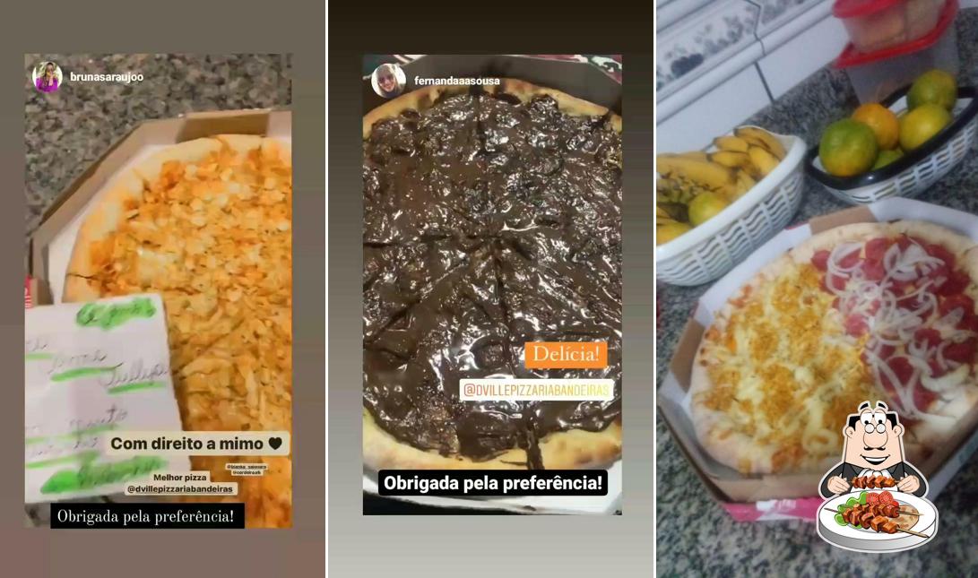Comida em Pizzaria Dville Bandeiras - Pizzas