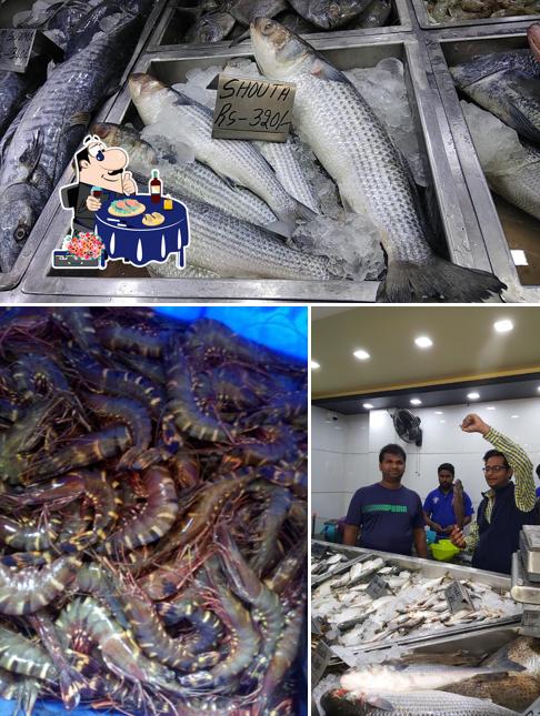 Try out seafood at B H K Fish Mall