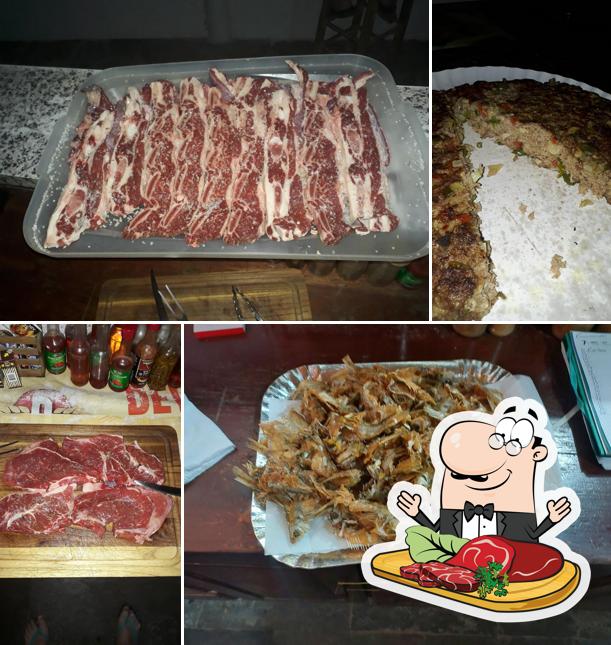 Carpaccio de carne em Bar e Assado de Carnes do Dias