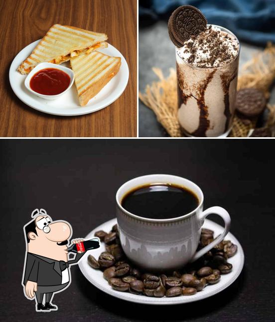 Check out the picture depicting drink and food at Nasta Hub