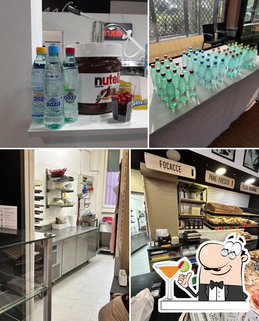 La bevanda e interni del ristorante