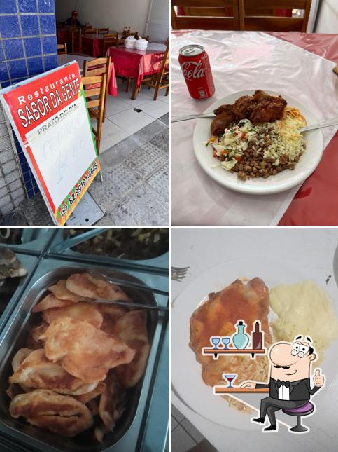 O interior do Restaurante Sabor da Gente