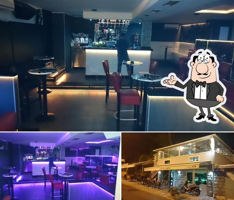 Dai un'occhiata agli interni di Caffe & Night Bar AMOR