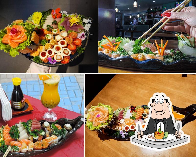 Platos en Okaya Sushi Campinas