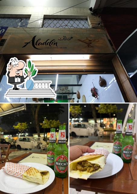 O exterior do Aladdin Culinária Árabe