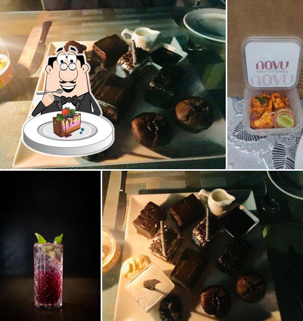 Chocolate cake at Izgara Goa - Rooftop Bar & Grill