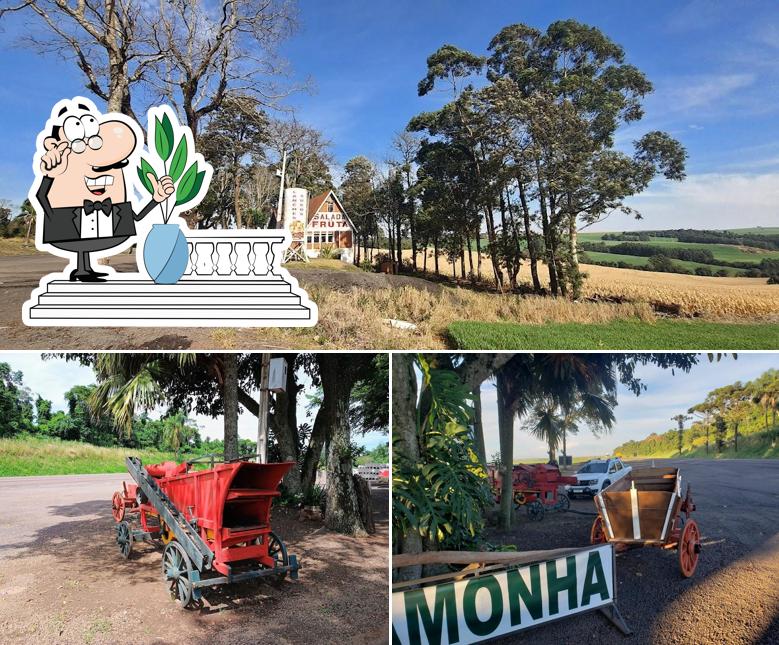 Desfrute da vista da área externa do Salada de Frutas Dona Pamonha