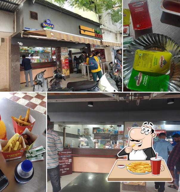 French fries at Two Slices by Balaji Sandwich
