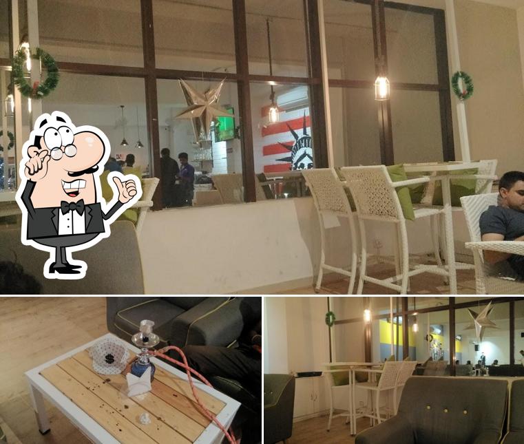 Take a seat at one of the tables at Up & Above