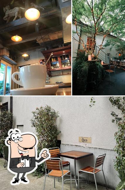 Questa è la foto che mostra la interni e esterno di Coco Grill & Bar