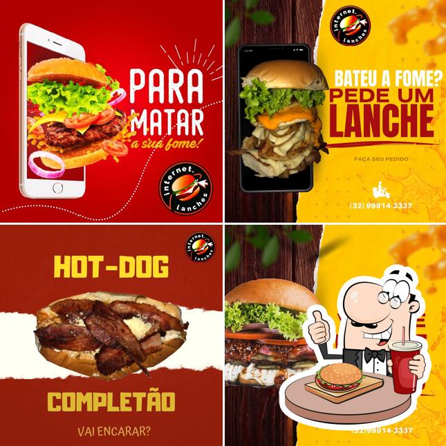 Hambúrguer em Internet Lanches
