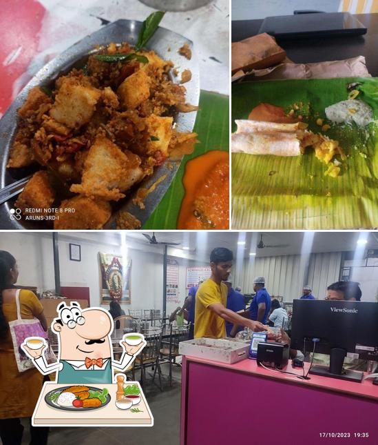 This is the picture displaying food and interior at Idly Virundhu