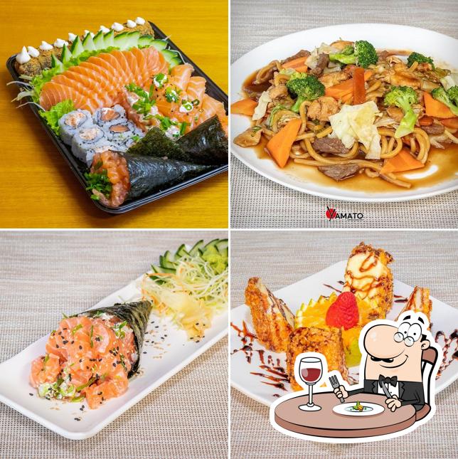 Comida em Restaurante Yamato Culinária Japonesa