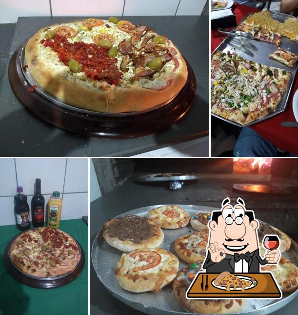 No Pizzaria Novo Sabor( APENAS DELIVERY), você pode provar pizza