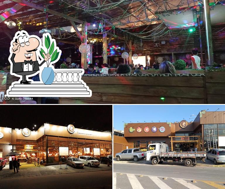 O exterior do Mundo Animal lanchonete temática