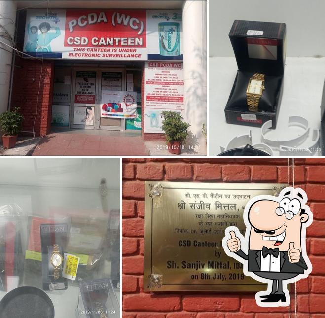 See the pic of CSD CANTEEN CDA