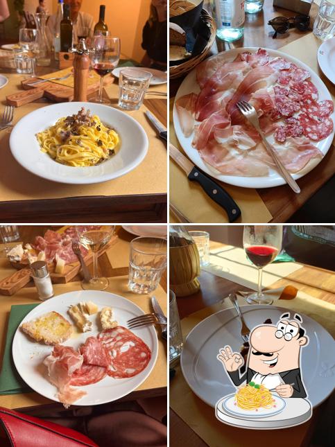 Spaghetti alla carbonara al Trattoria Matteuzzi