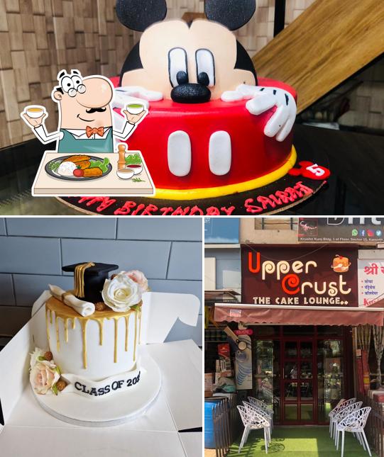 Take a look at the picture displaying food and interior at Upper Crust The Cake Lounge