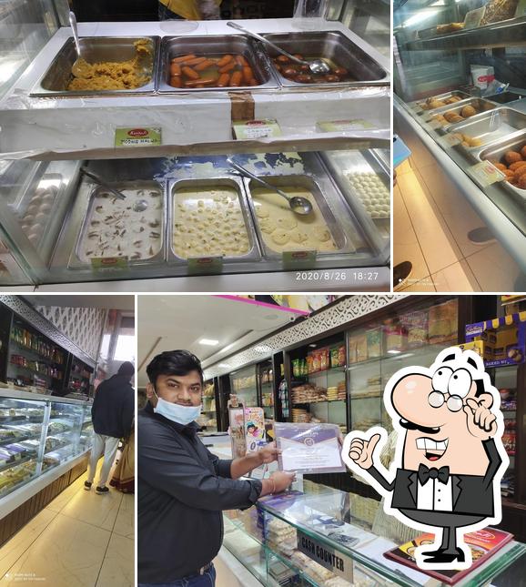 The interior of Kanhaji Sweets and Restaurant