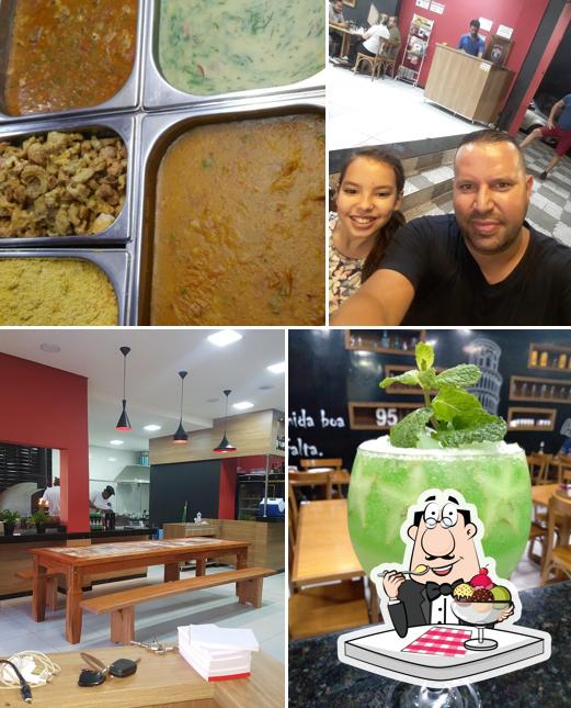 Pizzaria & Restaurante Rota 95 serve uma variedade de pratos doces