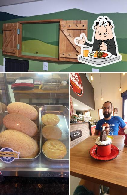 Entre diversos coisas, comida e interior podem ser encontrados no Nas Gerais Gourmet