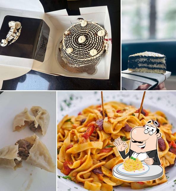 Spaghetti carbonara at Nikole Bakers and Ristorante