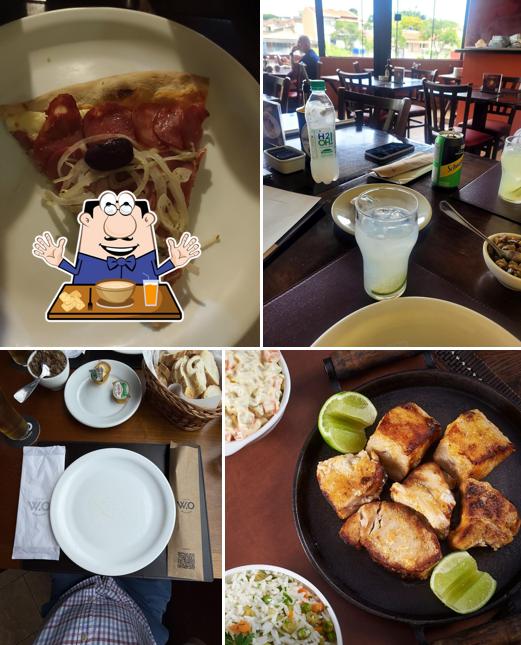 Platos en WO Brasa & Pizza