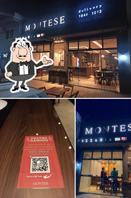 O interior do Montese Pizzaria em Recanto Tropical