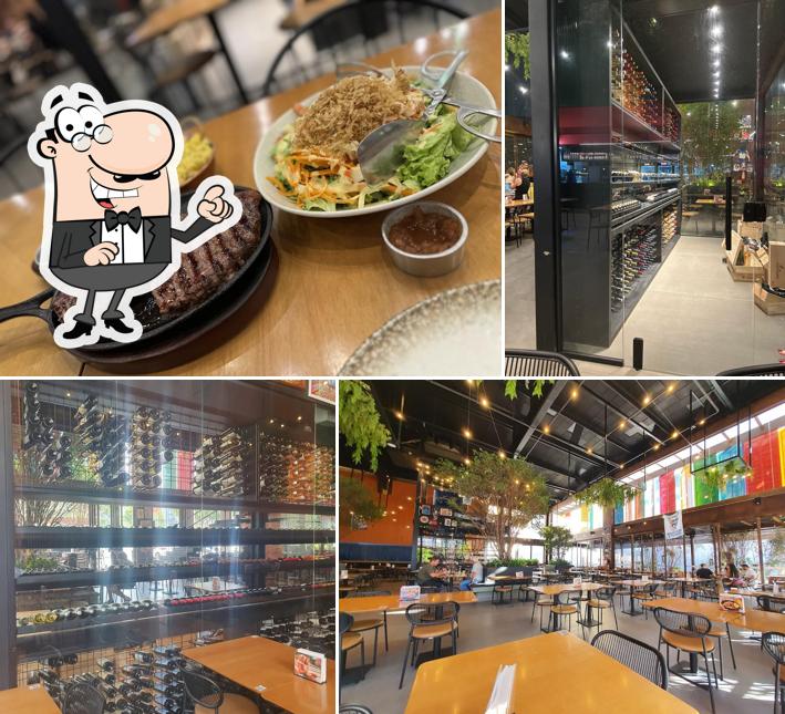 O interior do Caminito Parrilla Águas Claras