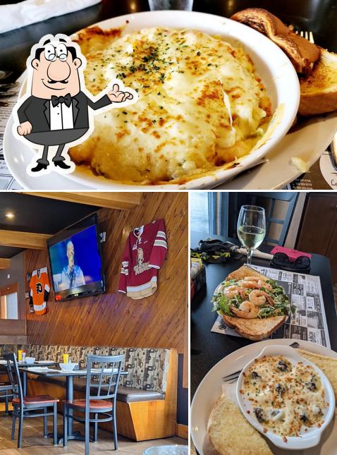 Vérifiez l’image affichant la intérieur et nourriture concernant L'Entracte Resto Pub