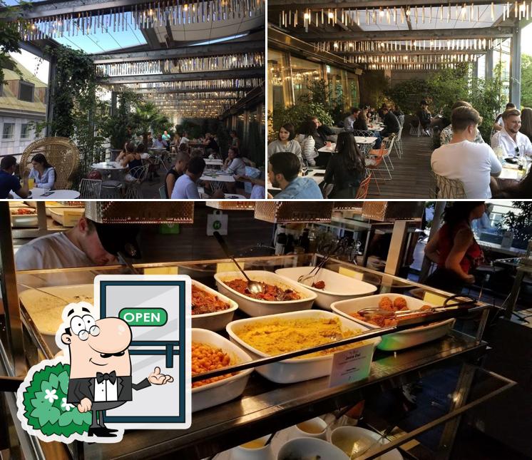 Gli esterni di Hiltl Dachterrasse