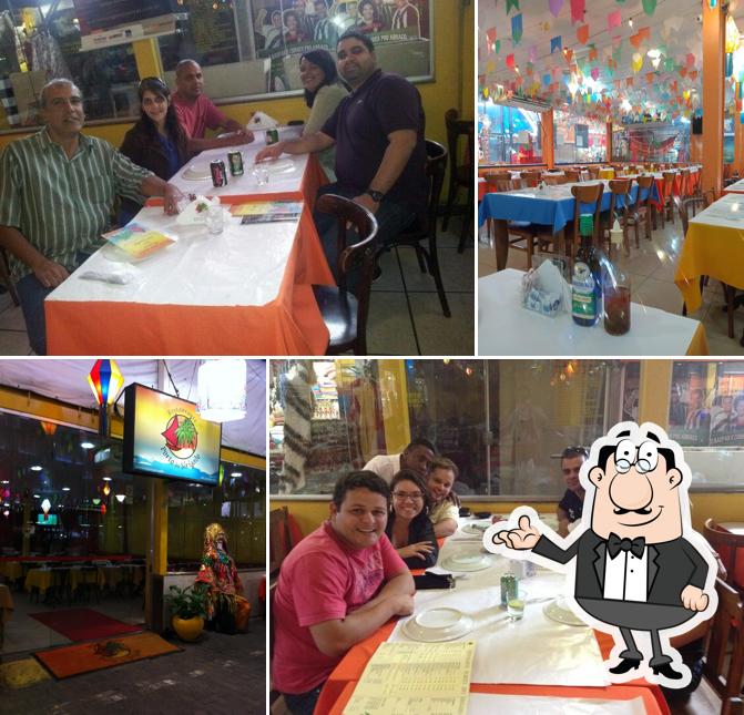 O interior do Restaurante Porto do Sirigado