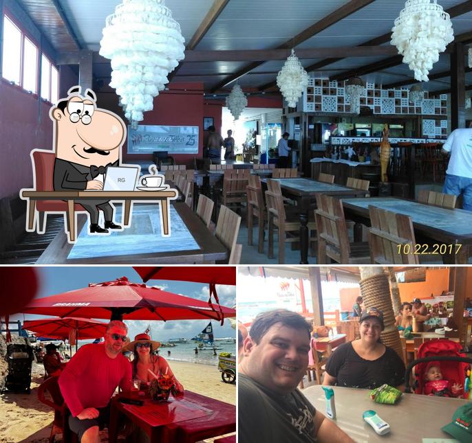 O interior do Restaurante Peixe na Telha