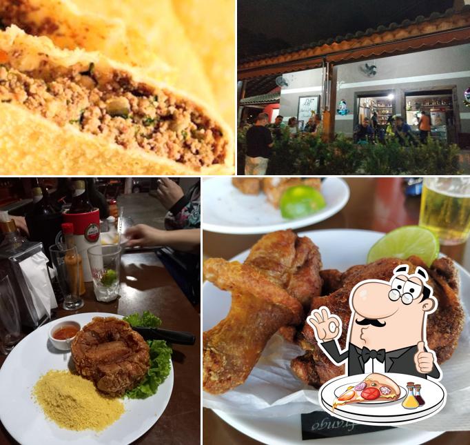 Escolha pizza no Bar do Frango