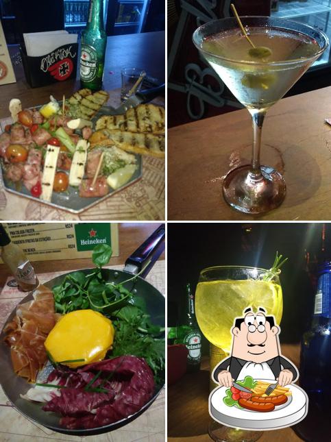 Platos en Old kick Kustom bar