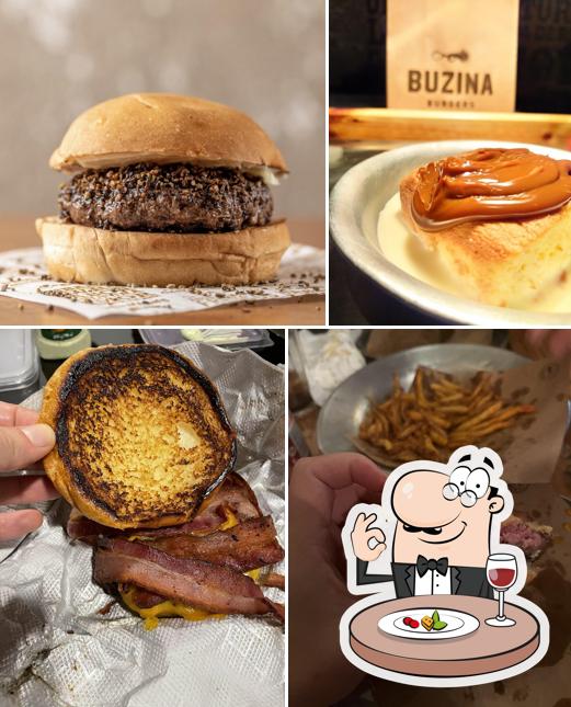 Platos en Buzina Burgers