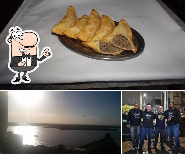 A foto do Point Beer’s exterior e comida