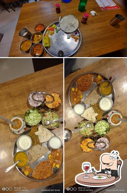 Meals at Gujrati thali Annapurna Dininghall