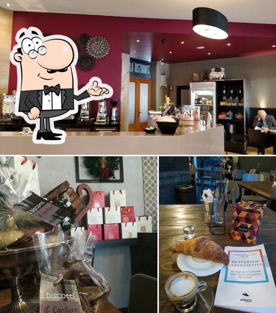 Tra le varie cose da Il Cantiere Caffè E Cucina si possono trovare la interni e tavolo da pranzo