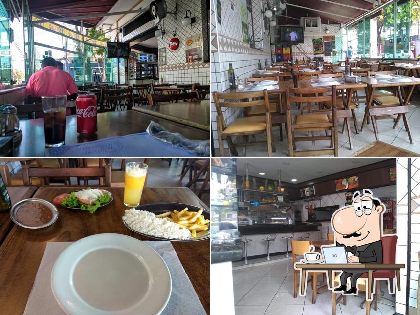 Sente em uma das mesas no Iguape Bar e Restaurante