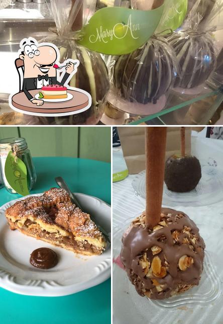 Mary Ann Apple Factory serve uma seleção de sobremesas