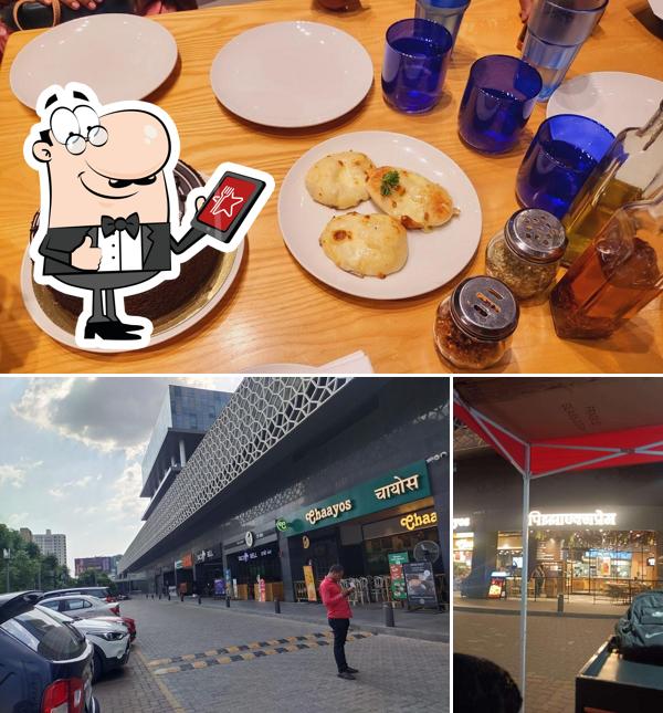 The photo of exterior and interior at PizzaExpress