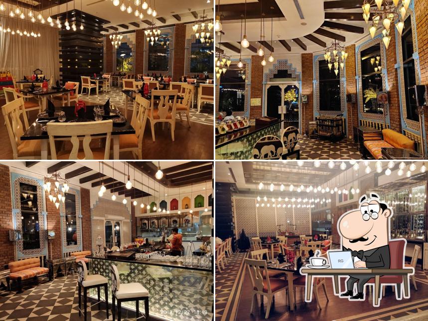 The interior of JYRAN - TANDOOR DINING & LOUNGE