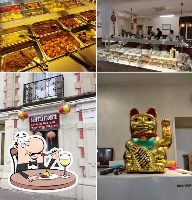 Voici l’image indiquant la nourriture et intérieur sur Délice de Contrexéville