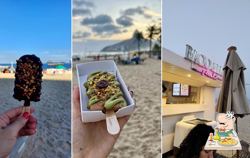 Platos en Bacio di Latte - Orla Rio Ipanema - Quiosque Picolé