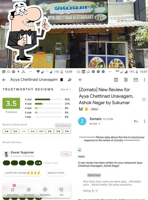 See this picture of Ayya Chettinad Unavagam